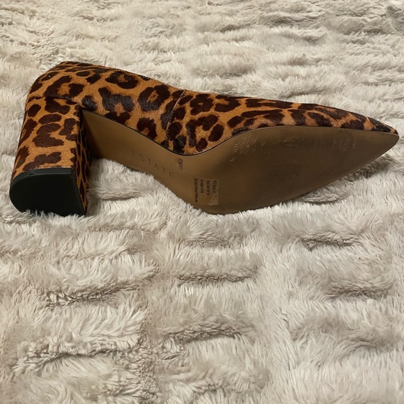 1. State leopard pumps with block heel and v-shape cut, women’s 11 - Picture 3 of 5